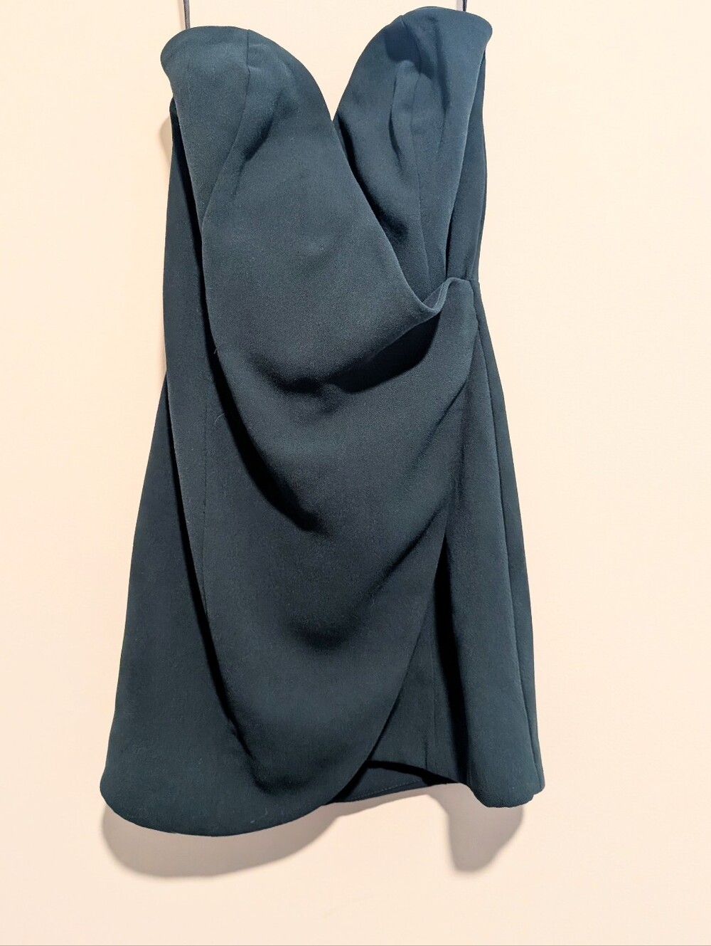 NBD Heart Shaped Dark Teal Strapless Indie Sleeze Party Dress
